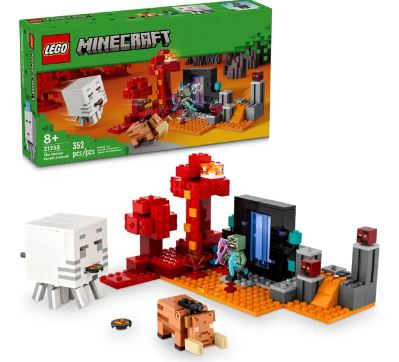 LEGO 21255 MINECRAFT THE NETHER PORTAL AMBUSH - Toyworld Frankston