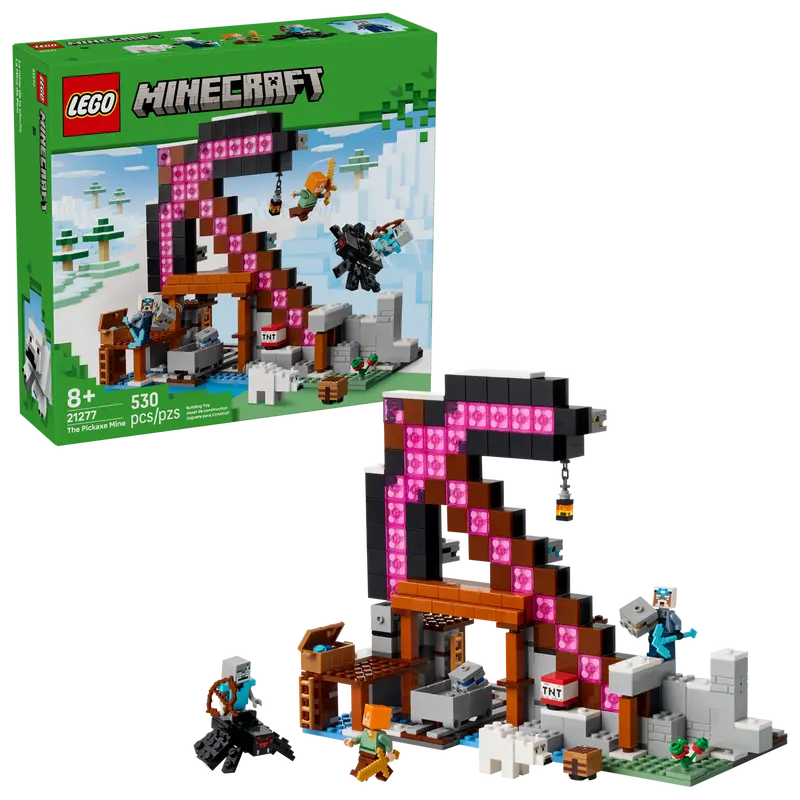 LEGO 21277 MINECRAFT - THE PICKAXE MINE - Toyworld Frankston