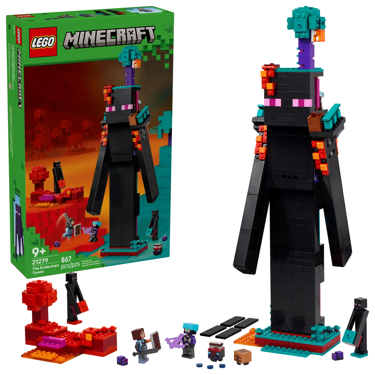 LEGO 21279 MINECRAFT - THE ENDERMAN TOWER - Toyworld Frankston