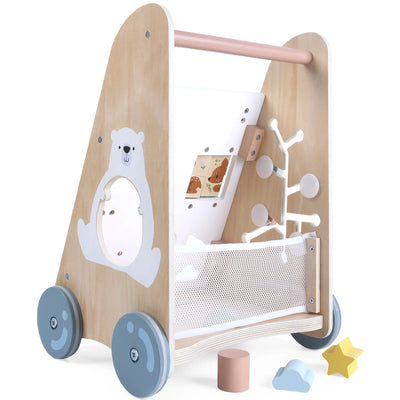EDUFUN WOODEN MULTI ACTIVITY WALKER - Toyworld Frankston