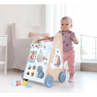 EDUFUN WOODEN MULTI ACTIVITY WALKER - Toyworld Frankston