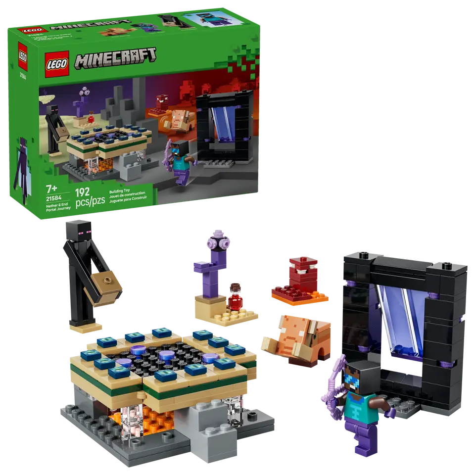 LEGO 21584 MINECRAFT - NETHER AND END PORTAL JOURNEY - Toyworld Frankston