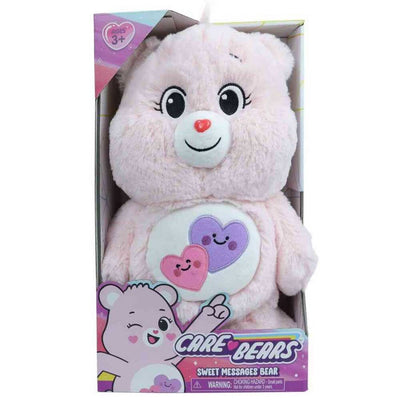 CARE BEAR STANDING MEDIUM PLUSH - SWEET MESSAGES BEAR - Toyworld Frankston