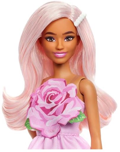 BARBIE FASHIONISTAS #238 PINK ROSE DRESS