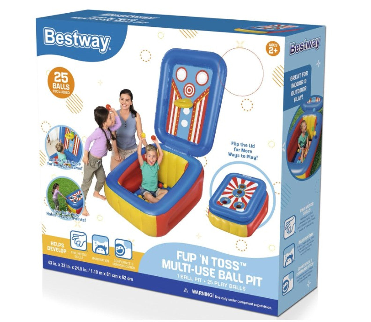 BESTWAY - FLIP AND TOSS BALL PIT - Toyworld Frankston