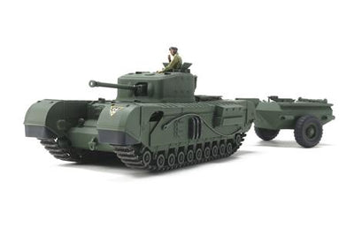 TAMIYA 1/48 BRITISH TANK CHURCHILL MK.VI CROCODILE - Toyworld Frankston