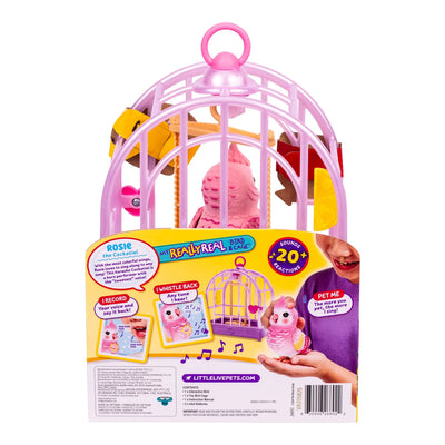 LITTLE LIVE PETS - MY REALLY REAL BIRD AND CAGE PINK - Toyworld Frankston