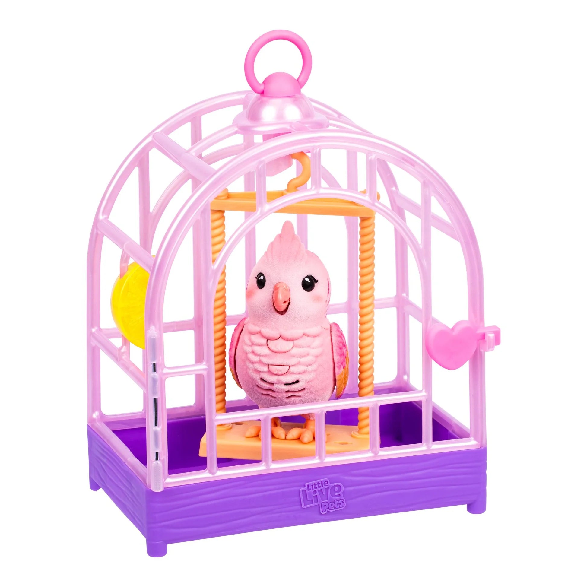 LITTLE LIVE PETS - MY REALLY REAL BIRD AND CAGE PINK - Toyworld Frankston