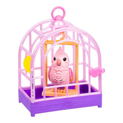 LITTLE LIVE PETS - MY REALLY REAL BIRD AND CAGE PINK - Toyworld Frankston