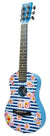 FIRST ACT DISCOVERY - 30" PLASTIC ACOUSTIC GUITAR BLUE WITH FLOWERS