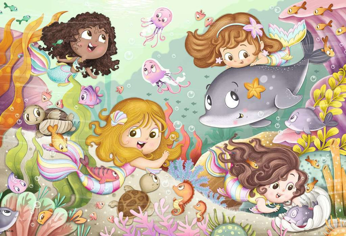 RAVENSBURGER FAIRIES AND MERMAIDS 2X12 PIECE PUZZLE