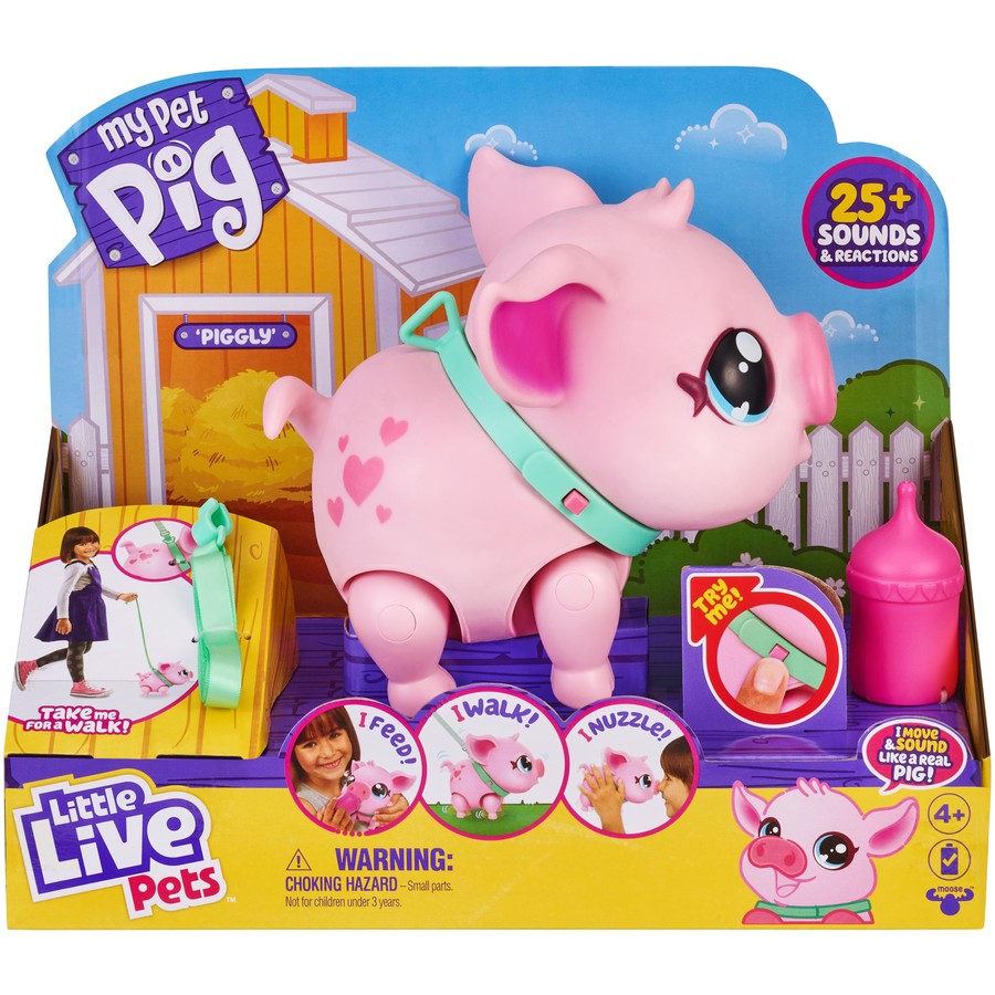 LITTLE LIVE PETS LIL WALKING PIG S1 SGL PK - Toyworld Frankston