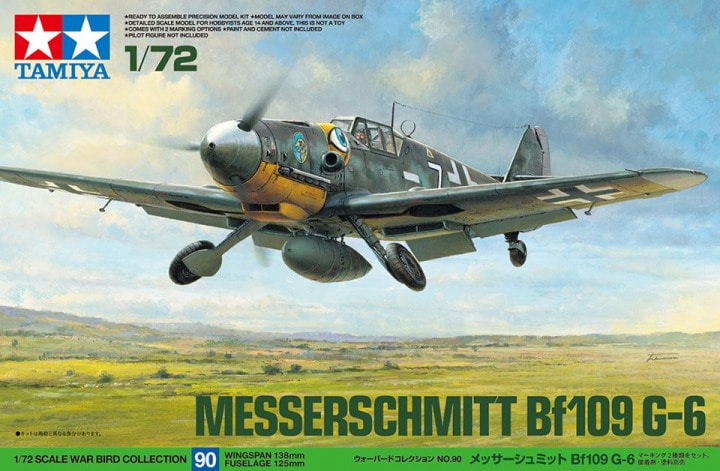 TAMIYA BF 109 G-6 1:72 - Toyworld Frankston