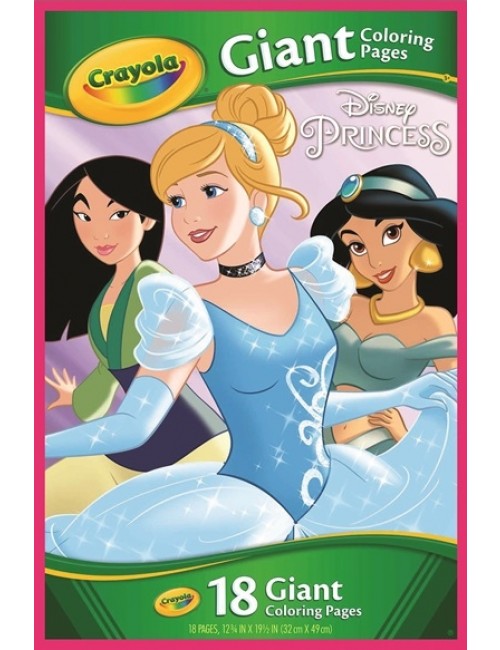 CRAYOLA - GIANT COLOURING PAGES - FOLDALOPE DISNEY PRINCESS