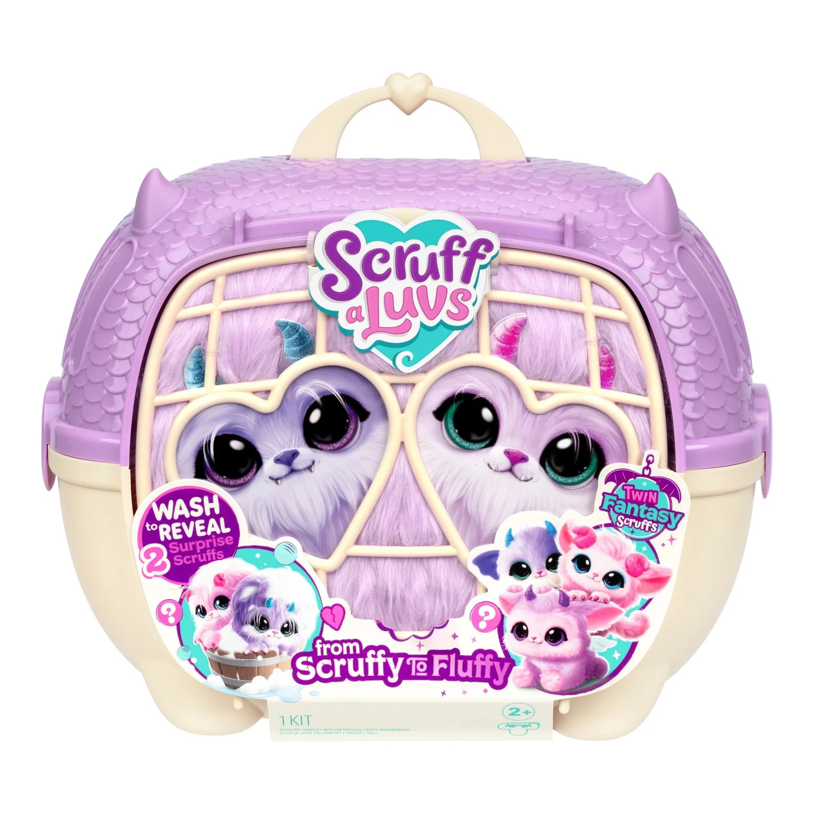 SCRUFF A LUVS - TWIN FANTASY PACK PURPLE PET - Toyworld Frankston
