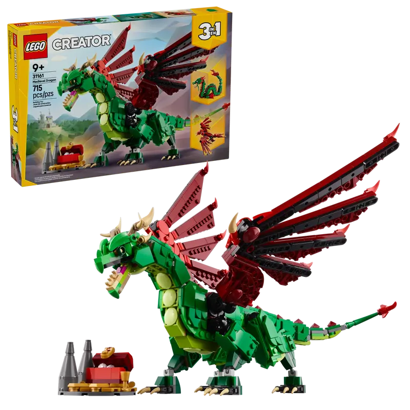 LEGO CREATOR 31161 MEDIEVAL DRAGON 3 IN 1