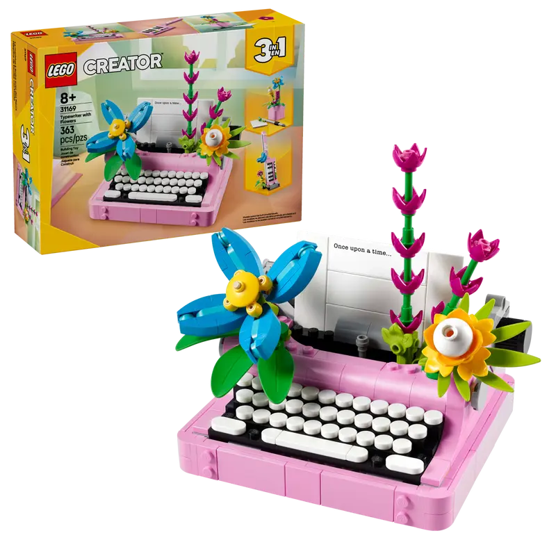 LEGO CREATOR 31169 TYPEWRITER WITH FLOWERS