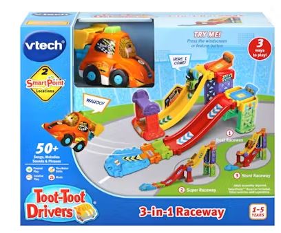 VTECH TOOT TOOT DRIVERS 3-IN-1 RACEWAY - Toyworld Frankston