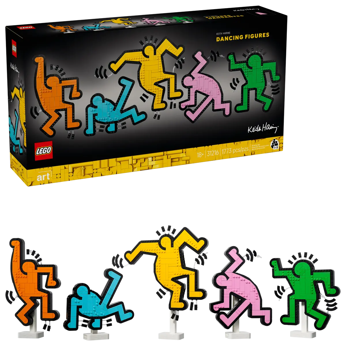 LEGO ART 31216 KEITH HARING – DANCING FIGURES - Toyworld Frankston