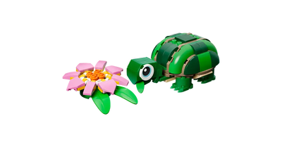 LEGO 31377 TURTLE WITH A WATER LILY FLOWER - Toyworld Frankston