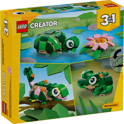 LEGO 31377 TURTLE WITH A WATER LILY FLOWER - Toyworld Frankston