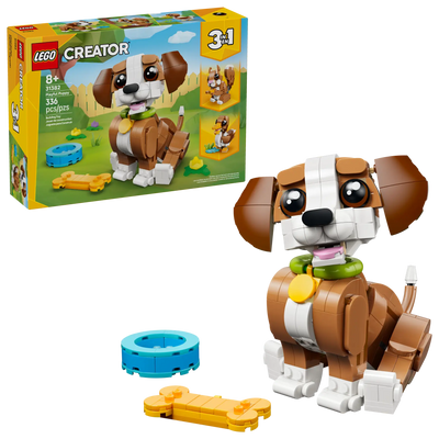 LEGO 31382 CUTE ANIMALS: PLAYFUL PUPPY DOG - Toyworld Frankston
