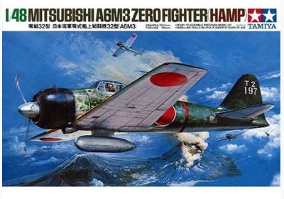TAMIYA 1:48 MITSUBISHI A6M3 TYPE 32 ZERO FIGHTER (HAMP) - Toyworld Frankston