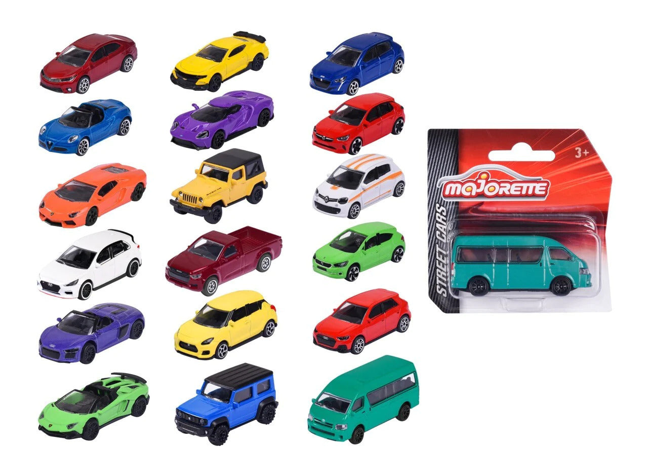 MAJORETTE STREET CARS 18 ASST H/S - Toyworld Frankston