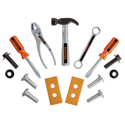BLACK & DECKER LITTLE BUILDER - LEARNING TOOL SET - Toyworld Frankston