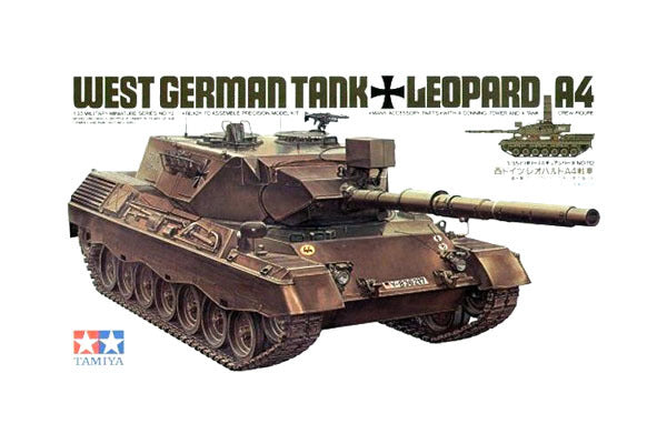 TAMIYA 1/35 WEST GERMAN TANK LEOPARD A4 - Toyworld Frankston