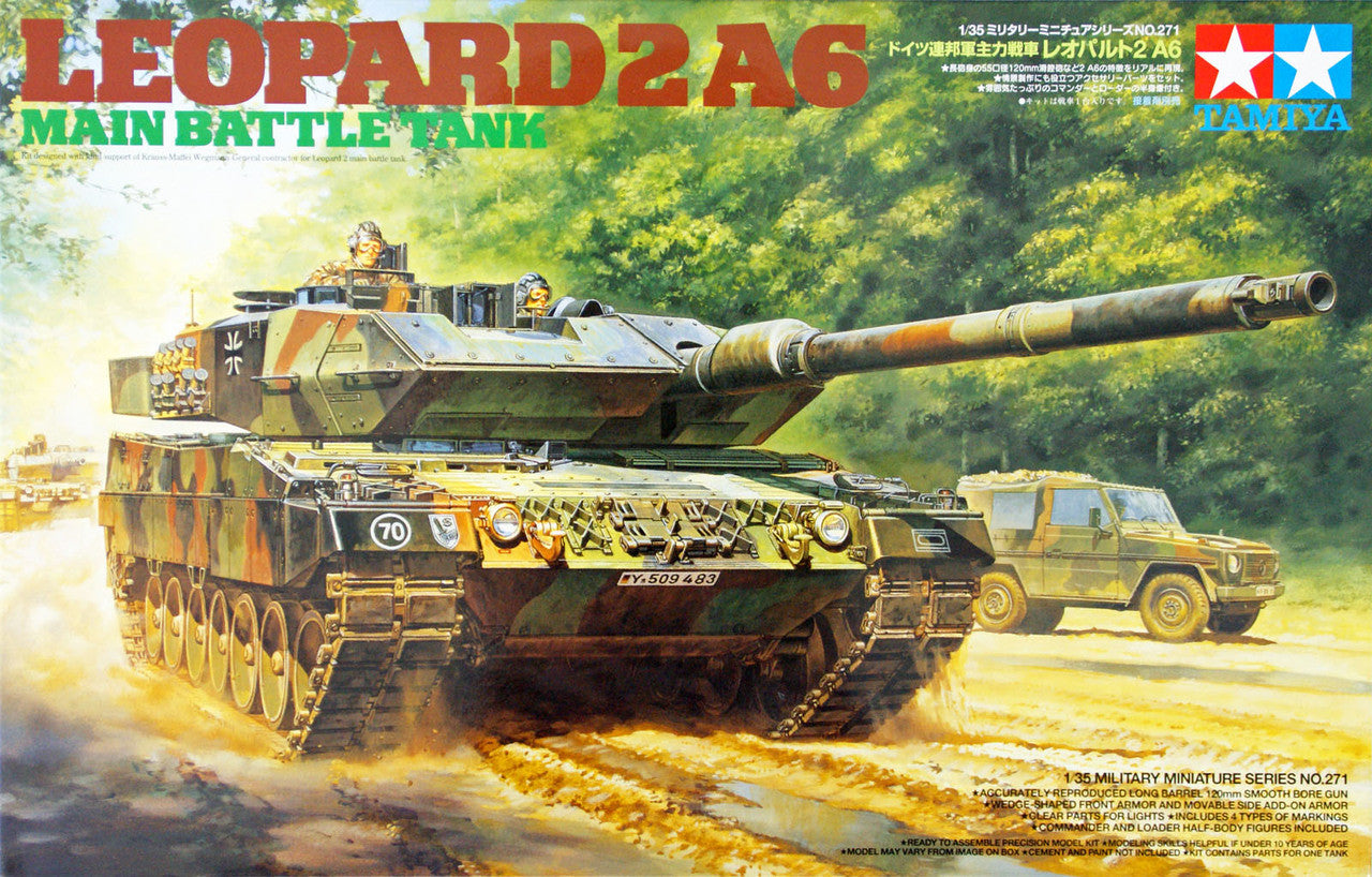 TAMIYA 1/35 LEOPARD 2 A6 MAIN BATTLE TANK - Toyworld Frankston