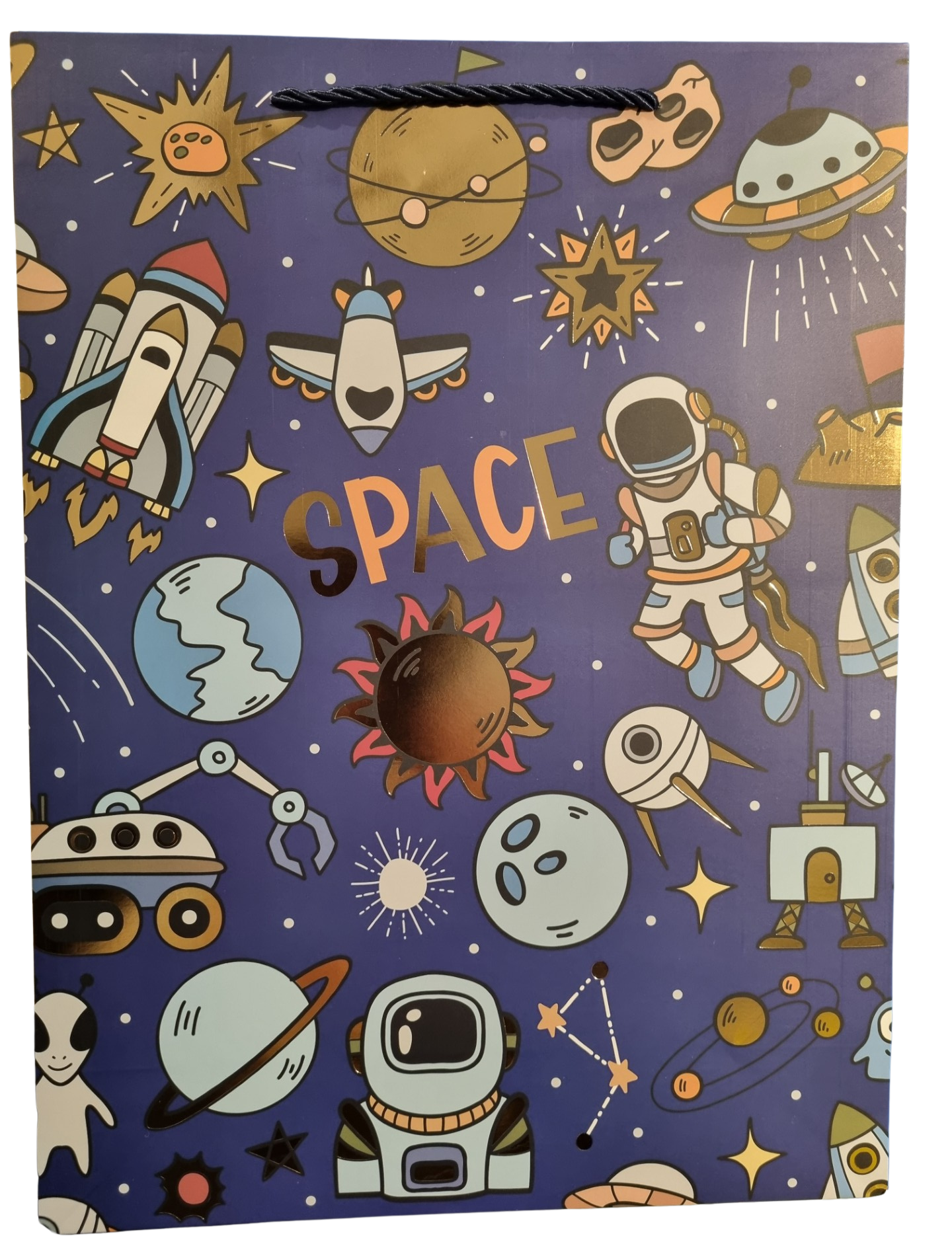 GIFT BAG MEDIUM - BOY DESIGNS 38603 - SPACE
