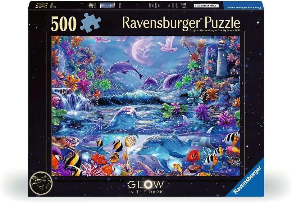 RAVENSBURGER PUZZLE - MAGICAL MOONLIGHT GLOW IN THE DARK 500 PC