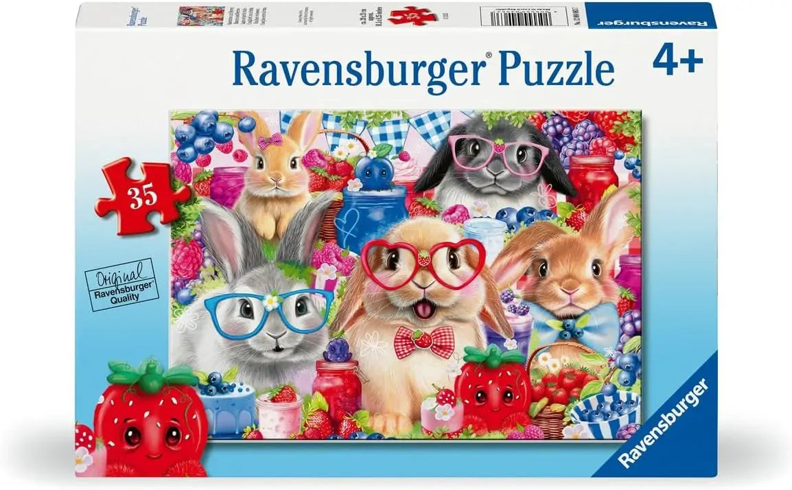 RAVENSBURGER - BUNNIES AND BERRIES 35 PIECE PUZZLE