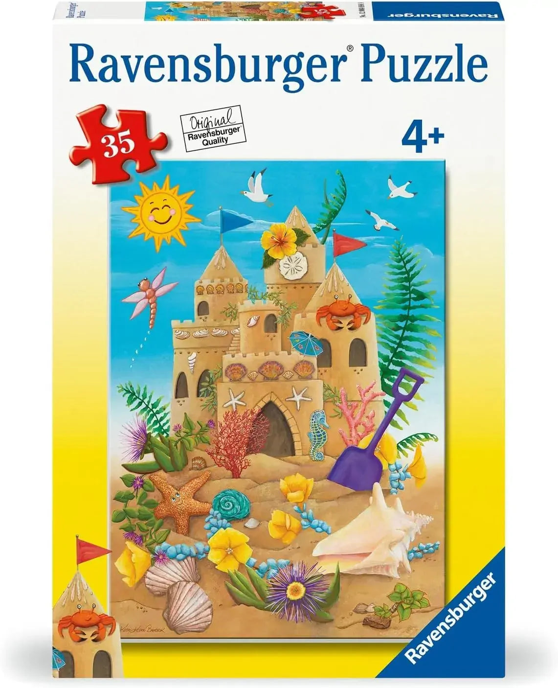 RAVENSBURGER - SUNSHINE SANDCASTLE 35 PIECE PUZZLE - Toyworld Frankston