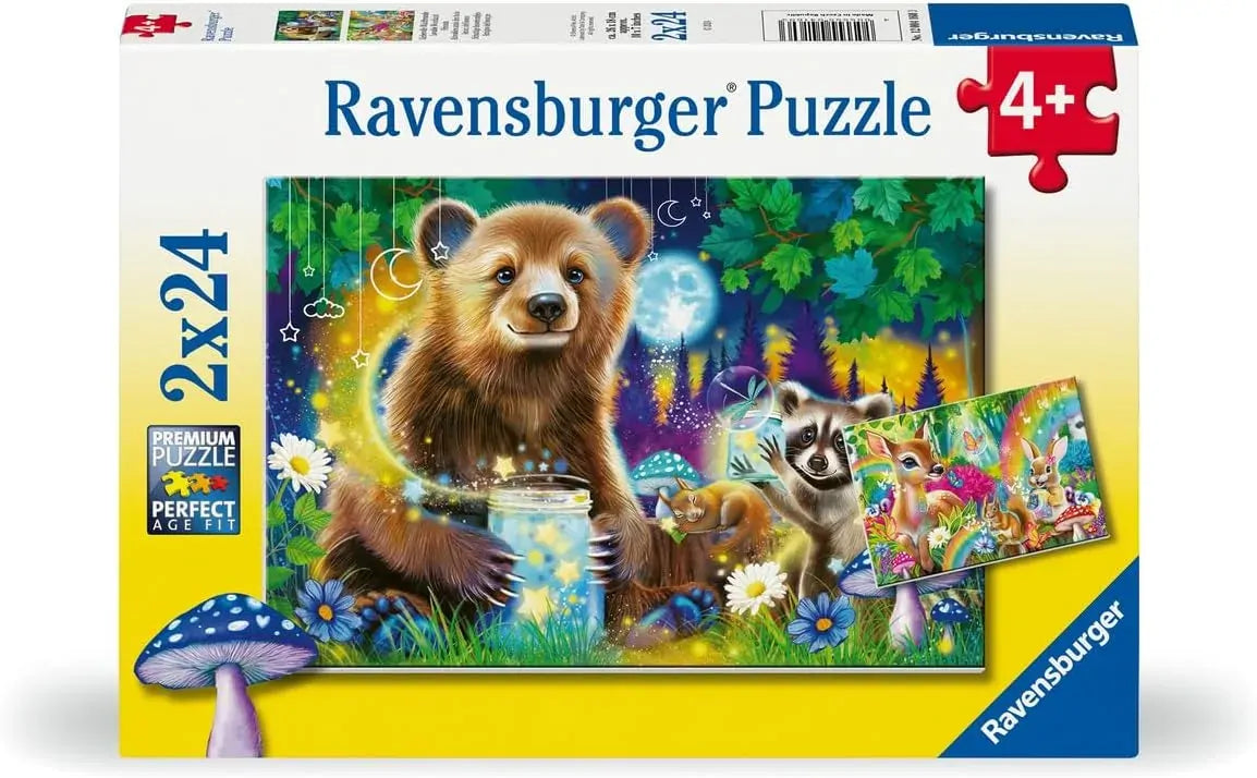 RAVENSBURGER - LOVING FOREST FRIENDS 2X24 PIECE PUZZLE