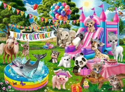 RAVENSBURGER - TIARA BIRTHDAY PARTY 100 PIECE PUZZLE