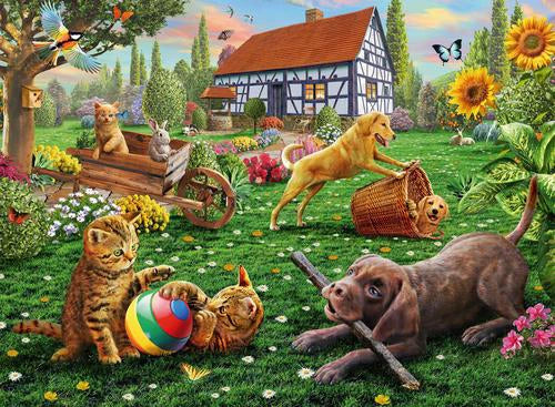 PUZZLE 200 PC PLAYING IN THE YARD