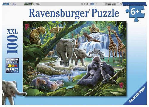 RAVENSBURGER JUNGLE ANIMALS PUZZLE 100P