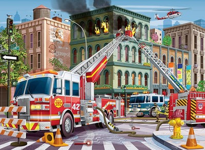RAVENSBURGER - FIRE TRUCK RESCUE 100 PIECE PUZZLE