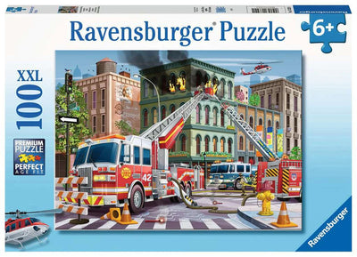 RAVENSBURGER - FIRE TRUCK RESCUE 100 PIECE PUZZLE