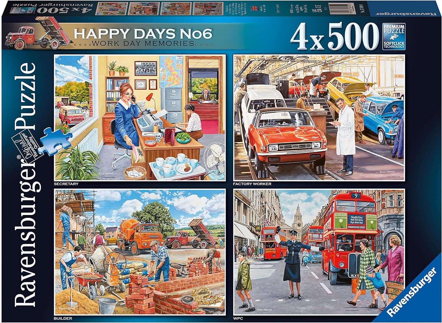 RAVENSBURGER 174904 - HAPPY DAYS NO 4 X 500 PIECE PUZZLE