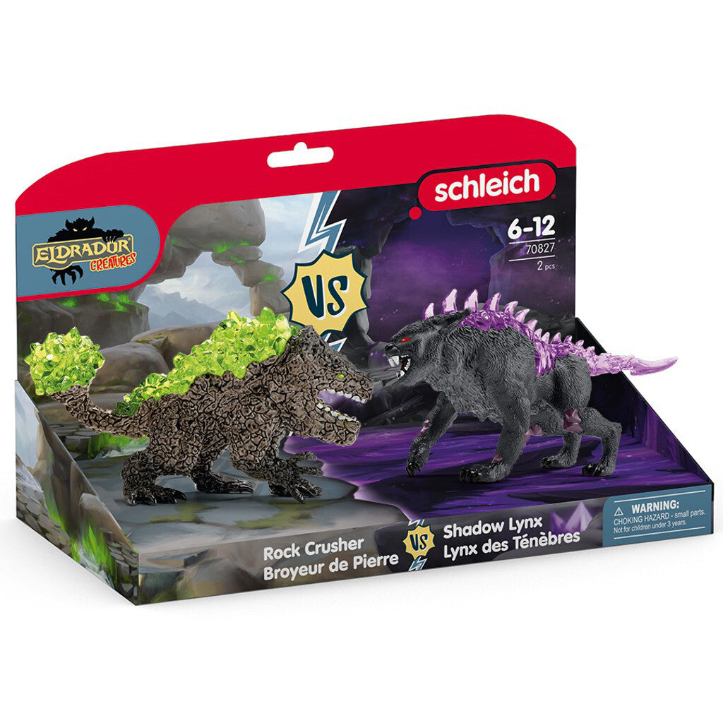 SCHLEICH - SHADOW LYNX VS ROCK CRUSHER - Toyworld Frankston
