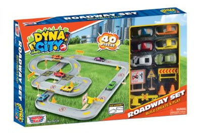 MOTORMAX DYNA CITY - ROADWAY PLAYSET 40PC - Toyworld Frankston