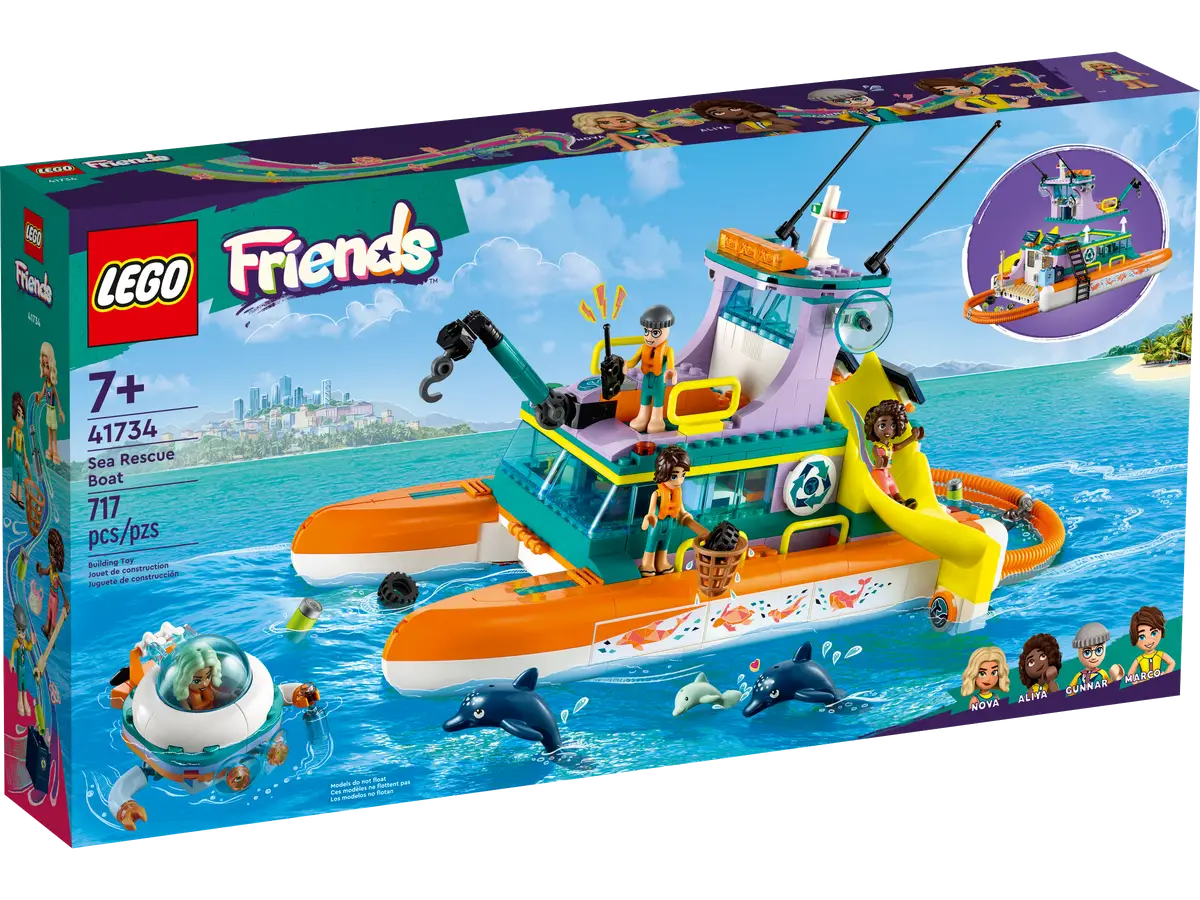 LEGO 41734 FRIENDS - SEA RESCUE BOAT - Toyworld Frankston