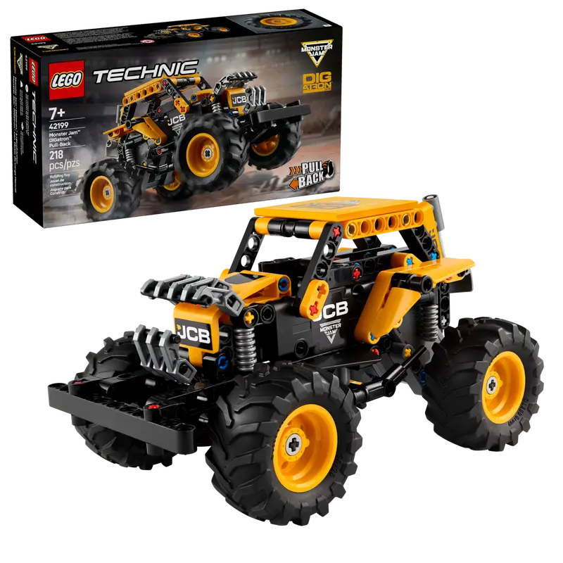 LEGO TECHNIC 42199 MONSTER JAM DIGATRON PULL BACK VEHICLE