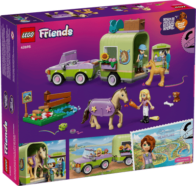 LEGO 42695 FRIENDS - HORSE AND BABY FOAL TRAILER - Toyworld Frankston
