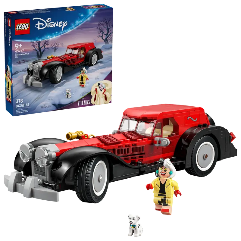 LEGO DISNEY 43277 CRUELLA DE VIL'S CAR - Toyworld Frankston