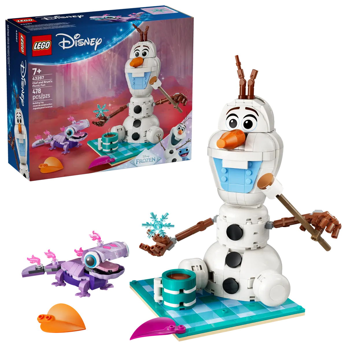 LEGO 43287 DISNEY - OLAF AND BRUNI'S PICNIC FUN - Toyworld Frankston