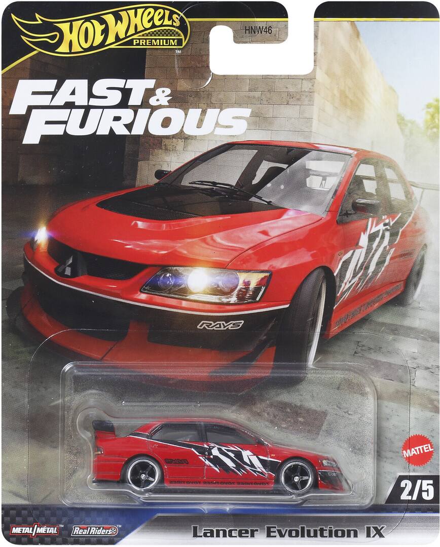 HOT WHEELS PREMIUM FAST & FURIOUS - LANCER EVOLUTION IX